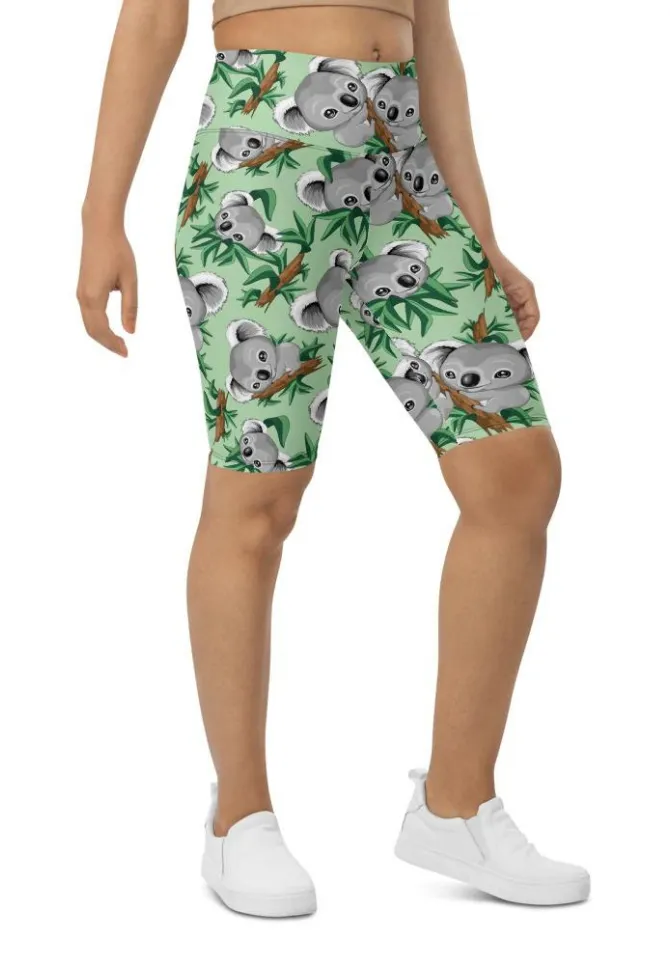 Cute Koala Biker Shorts