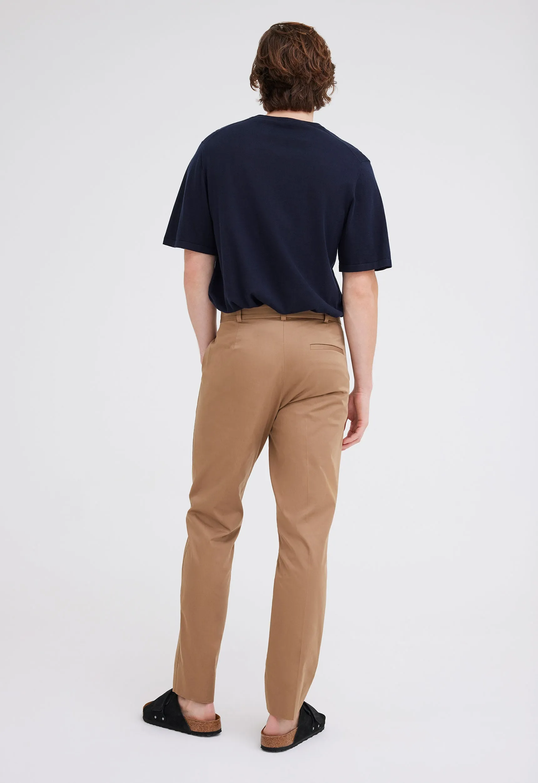 Darcy Cotton Sateen Pant - Upstate Tan