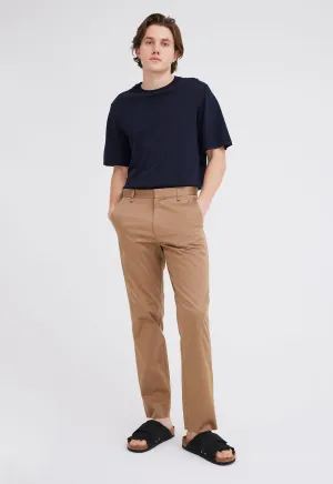 Darcy Cotton Sateen Pant - Upstate Tan