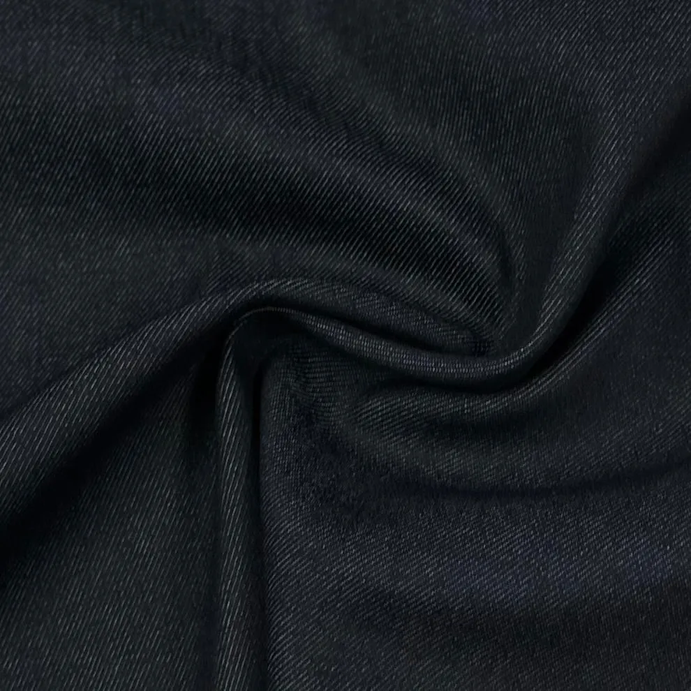 Darkest Navy Stretch Denim Fabric