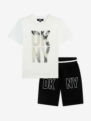 DKNY Boys T-Shirt And Shorts Set in White