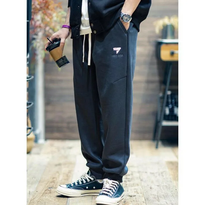 Drawstring Leg Sweat Loose Thickened Pants P0534