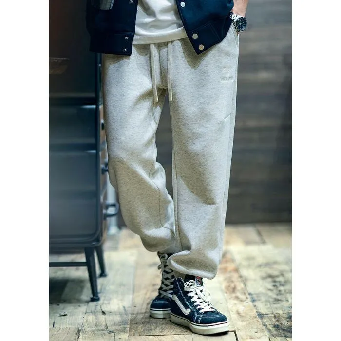 Drawstring Leg Sweat Loose Thickened Pants P0534
