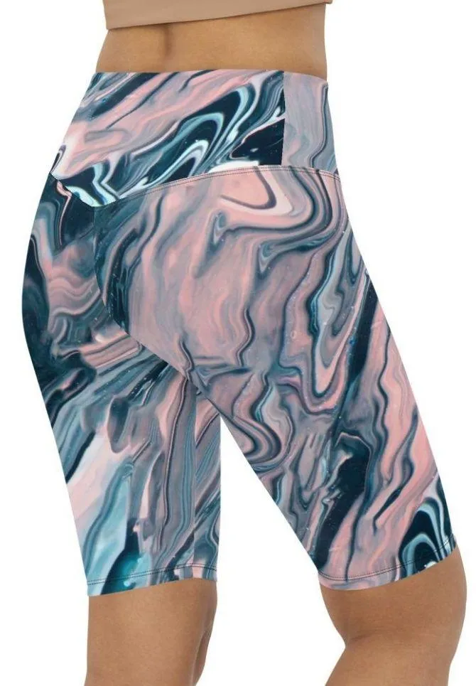 Dreamy Marble Biker Shorts
