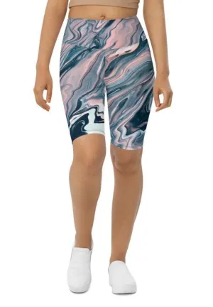 Dreamy Marble Biker Shorts