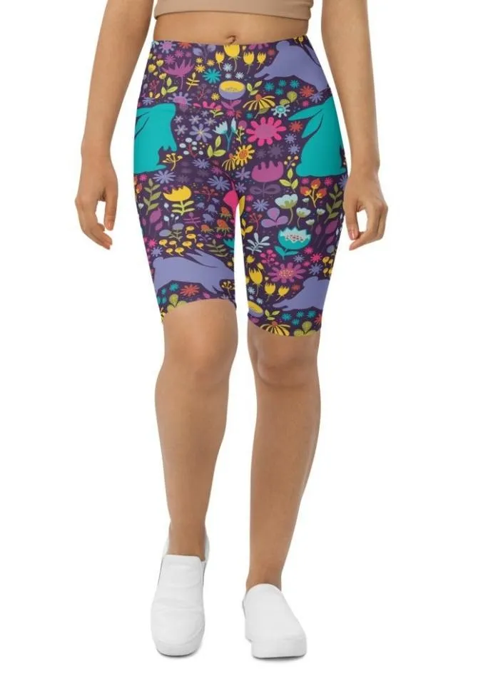 Easter Garden Biker Shorts