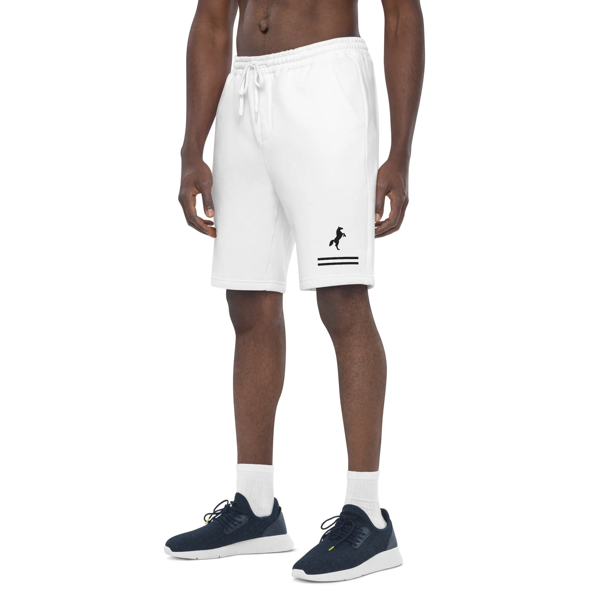 ELEVATE Fleece Shorts (White)