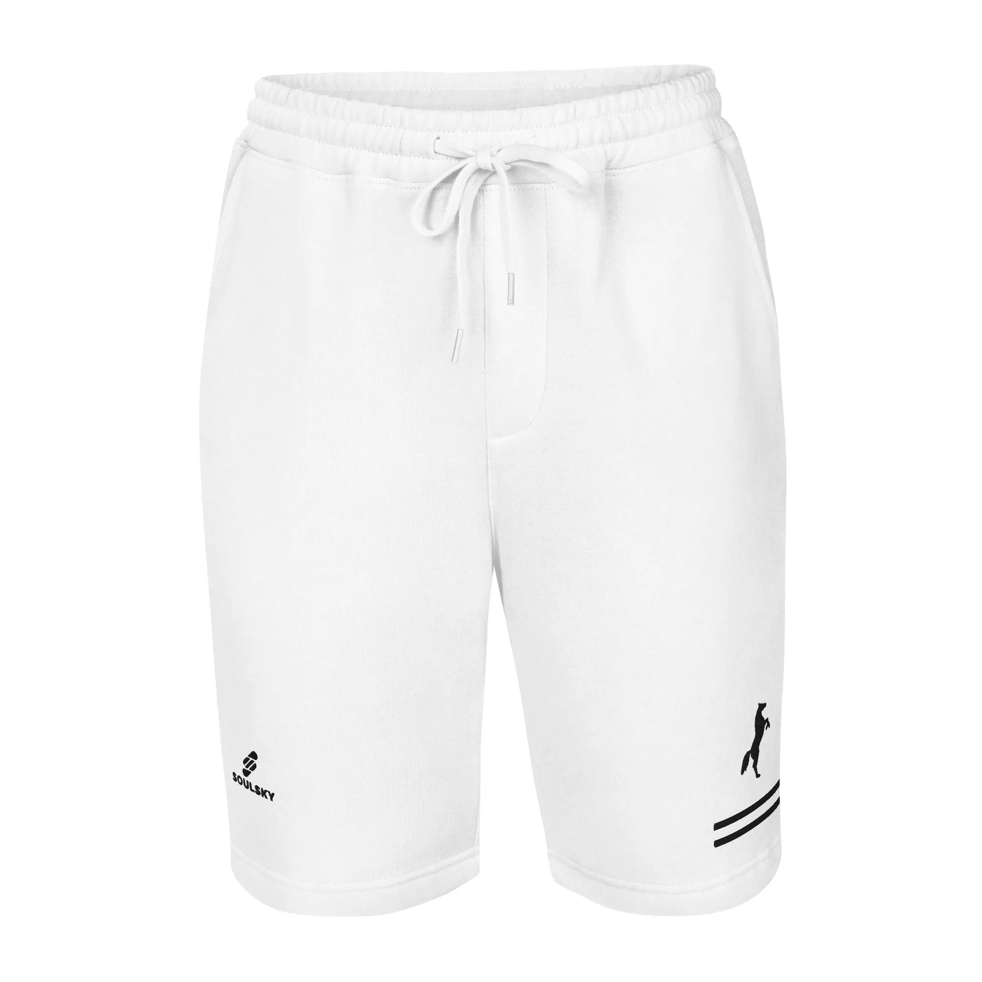 ELEVATE Fleece Shorts (White)