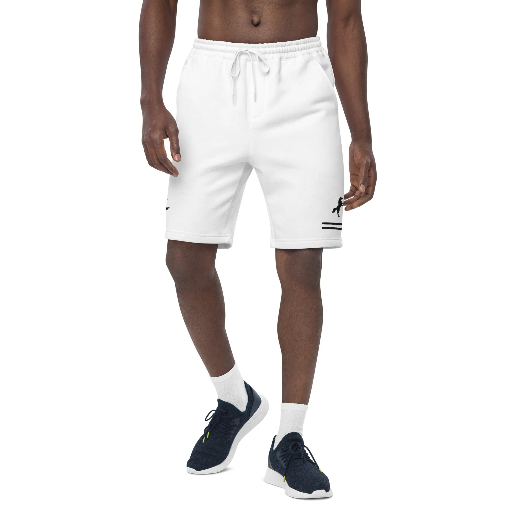 ELEVATE Fleece Shorts (White)