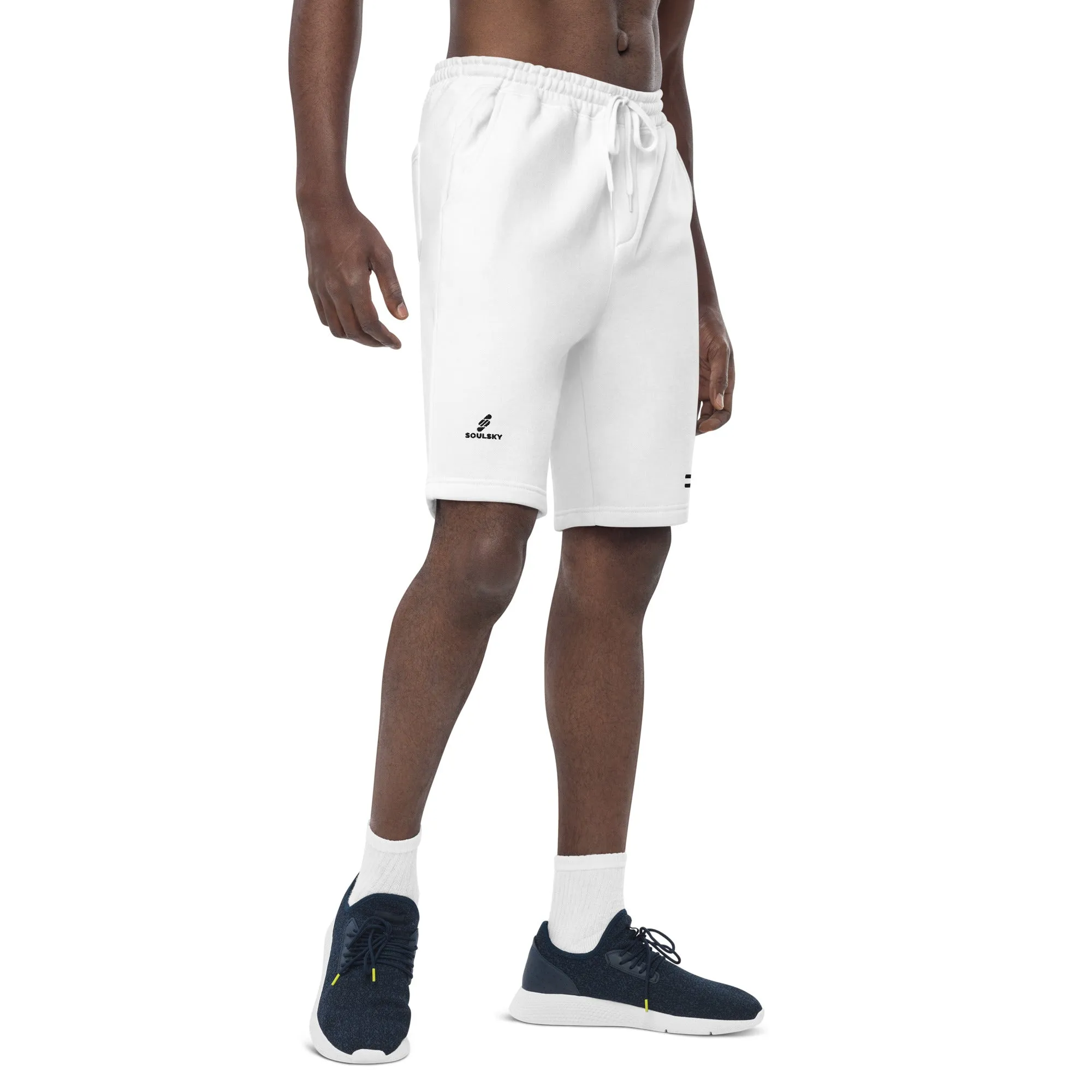 ELEVATE Fleece Shorts (White)