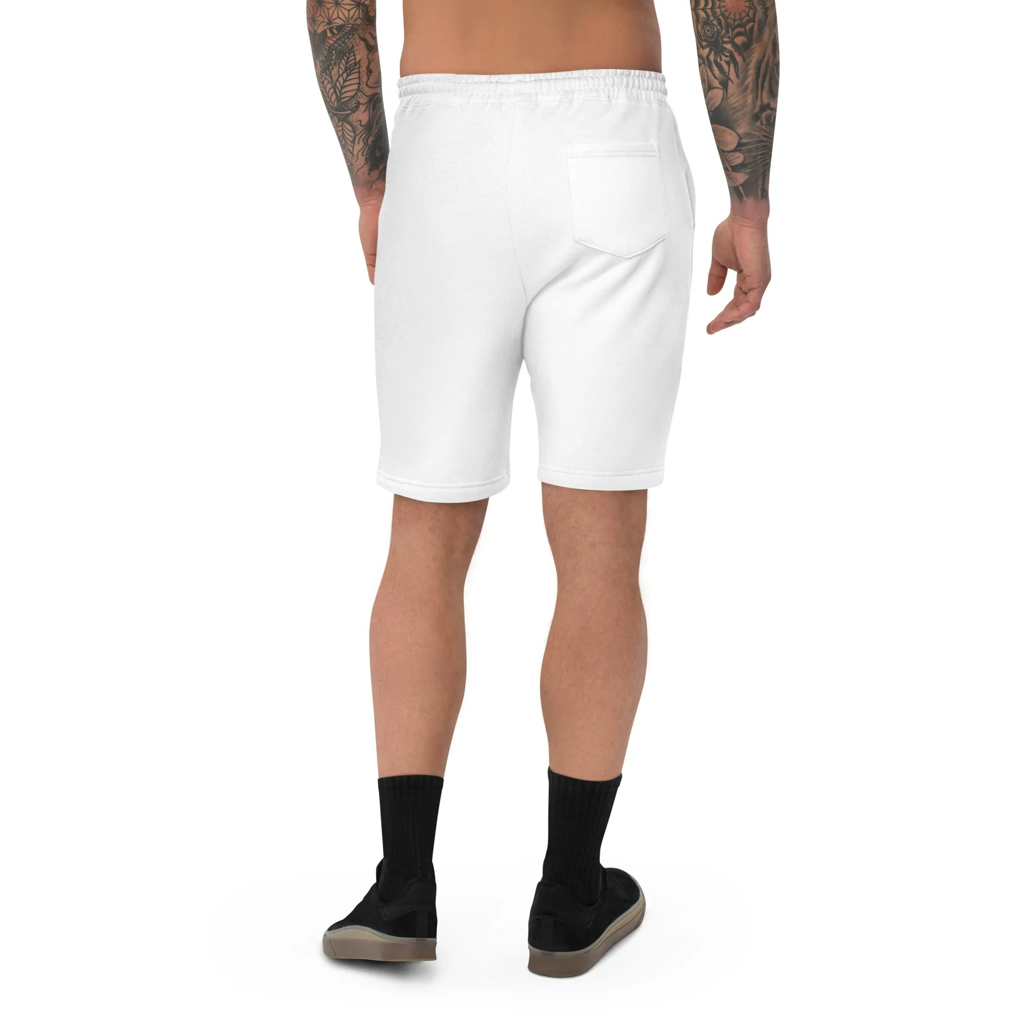 ELEVATE Fleece Shorts (White)
