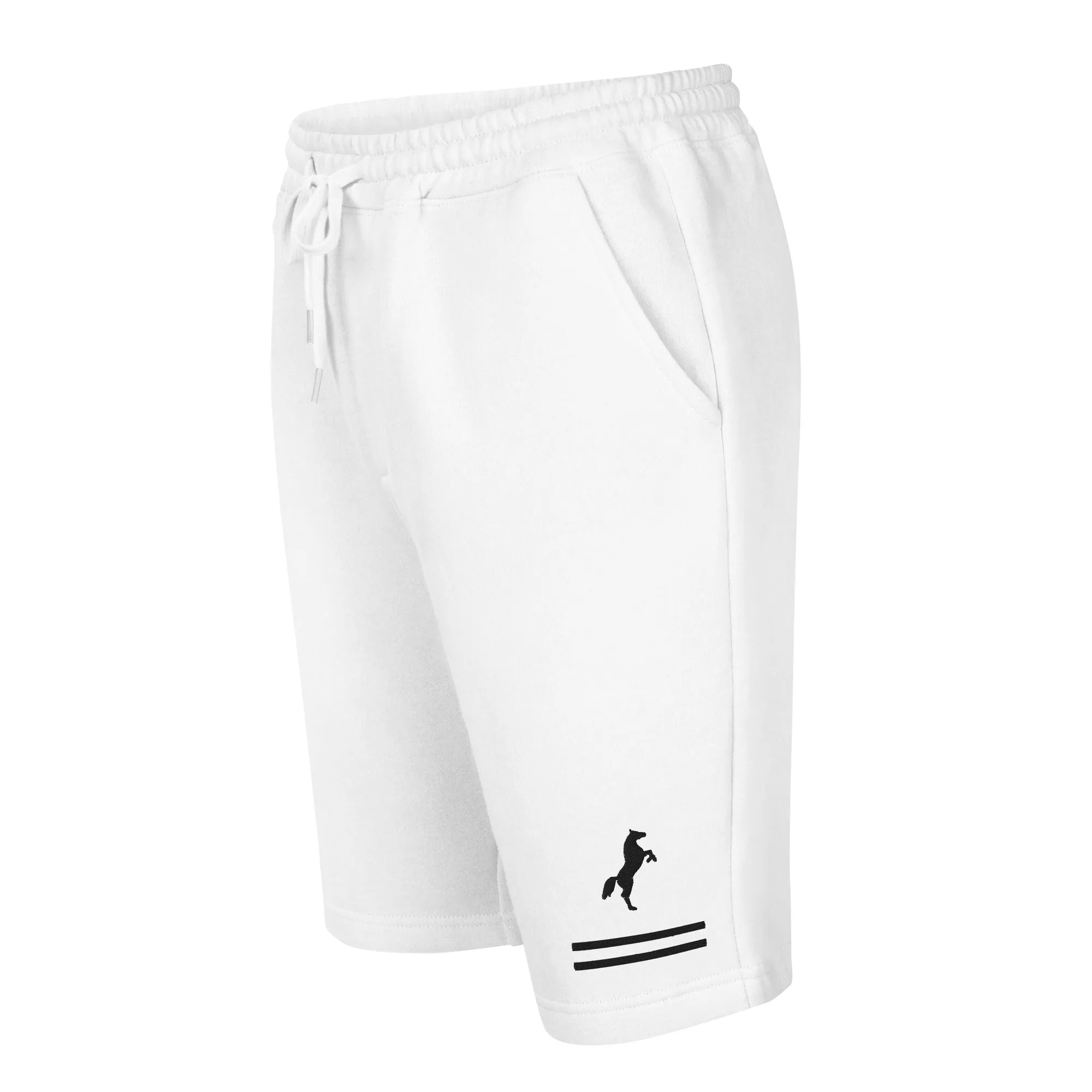 ELEVATE Fleece Shorts (White)