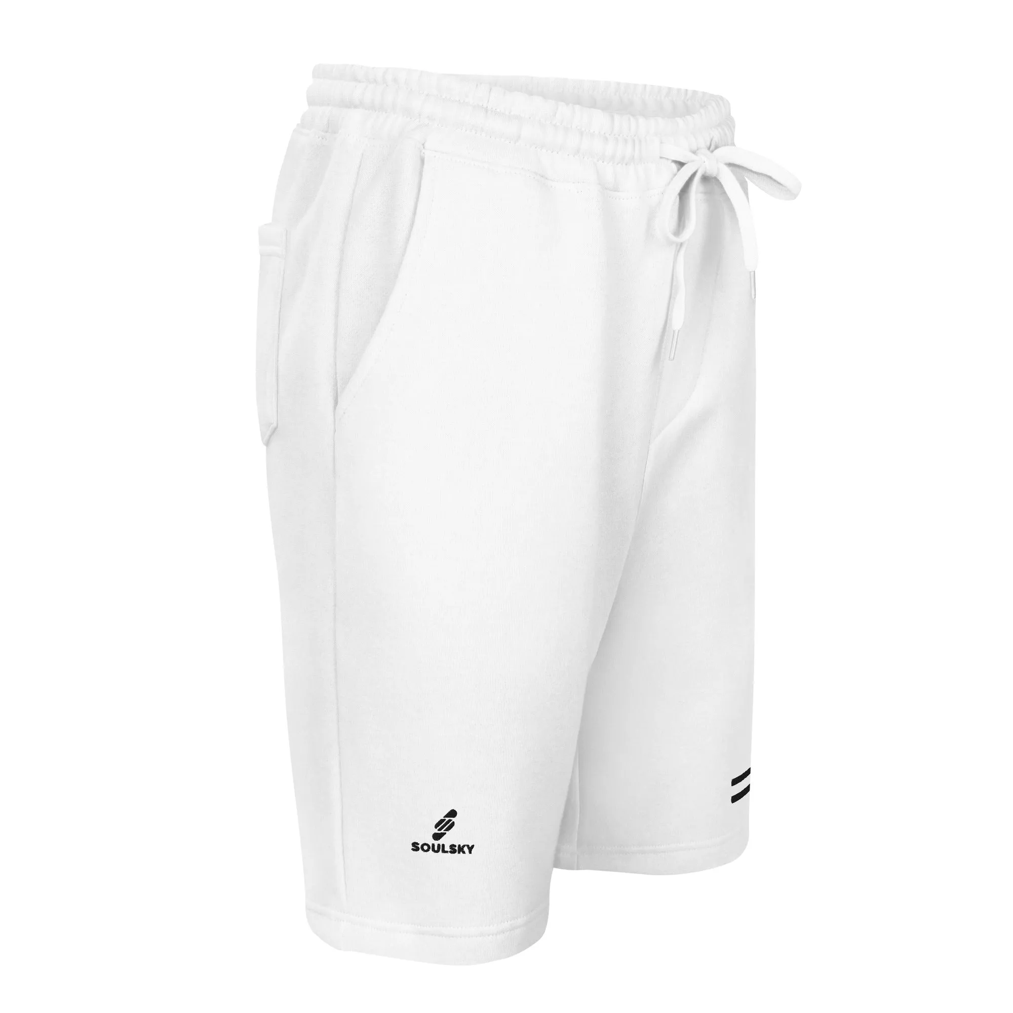 ELEVATE Fleece Shorts (White)