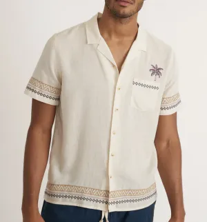 Embroidered Resort Shirt - Cream