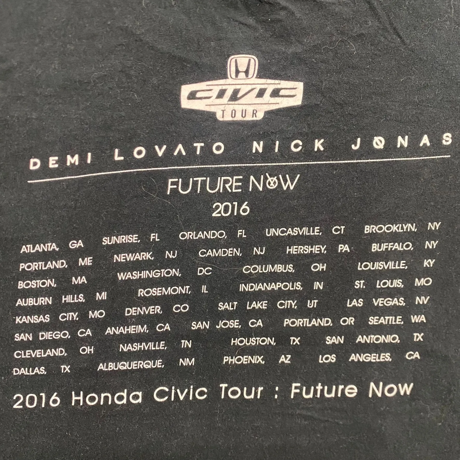 Essential Demi Lovato Nick Jonas Concert Band Tour T-Shirt