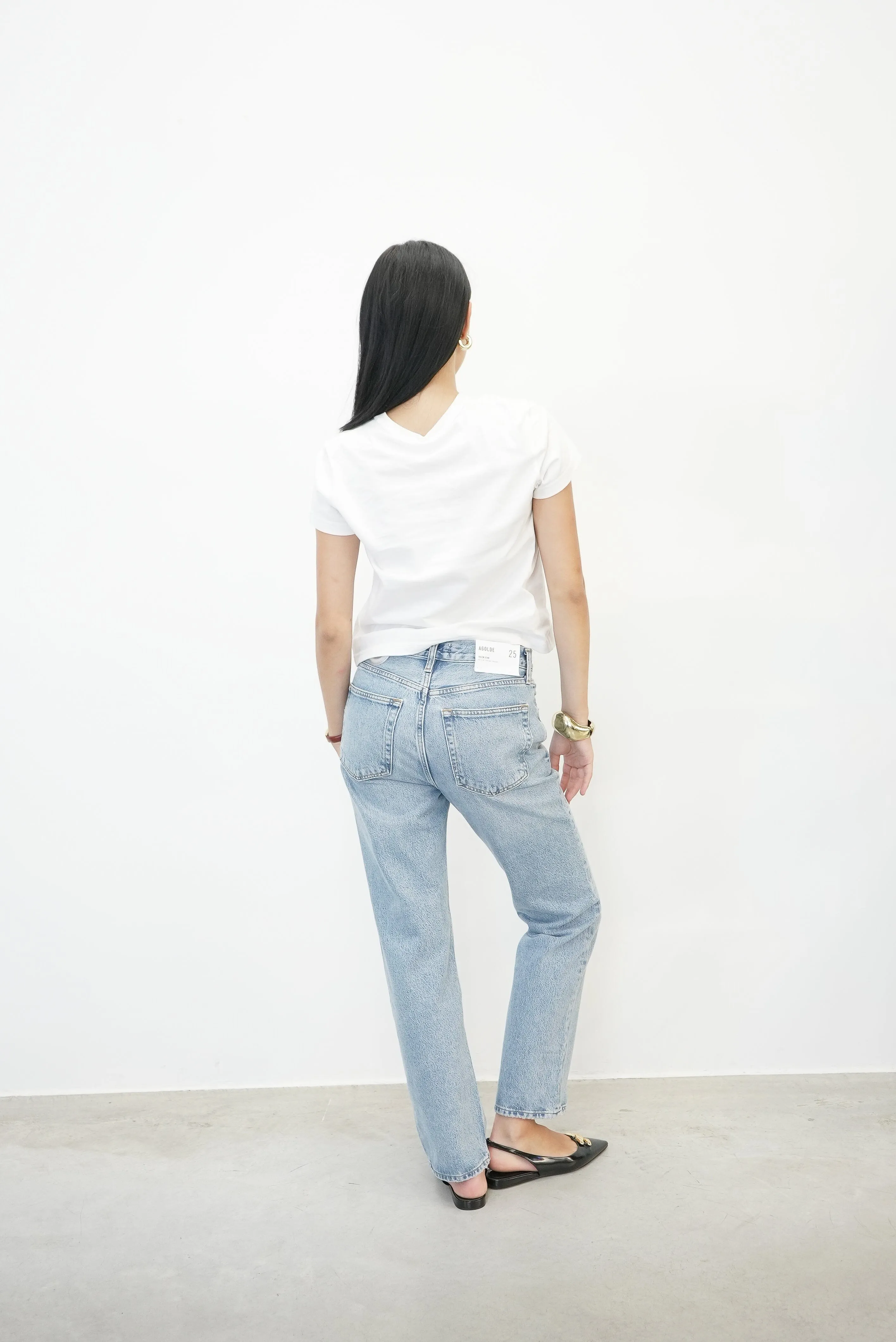 ESSENTIAL TEE PUFF LOGO  IN WHITE