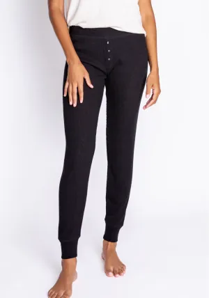 Essential Textured Jam Pant In Black