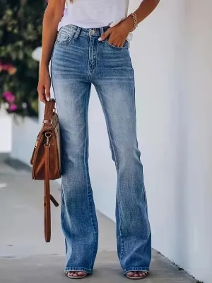 ESTELLE - Classic Mid-Rise Flare Jeans