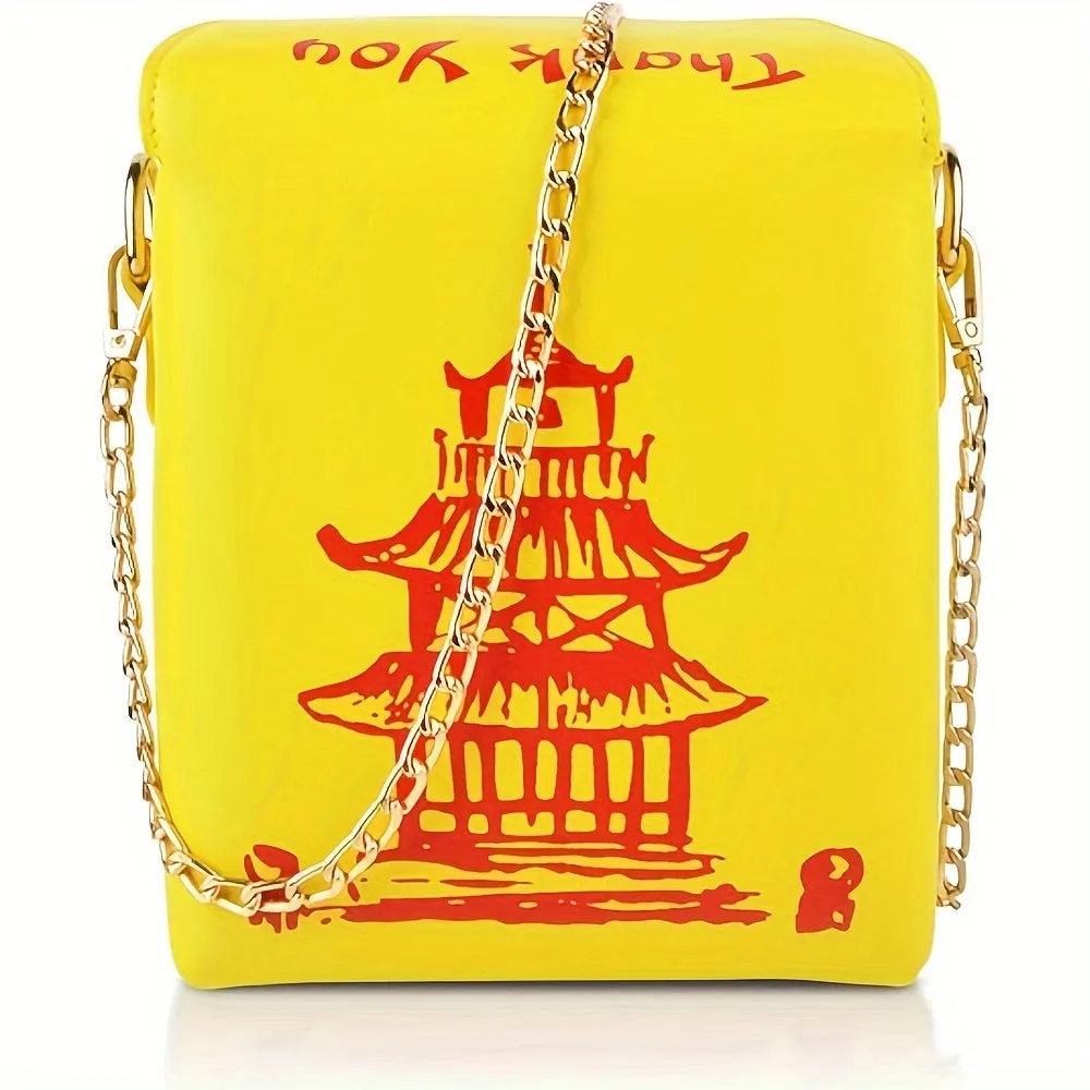 Fashionable Chinese Takeout Crossbody Bag