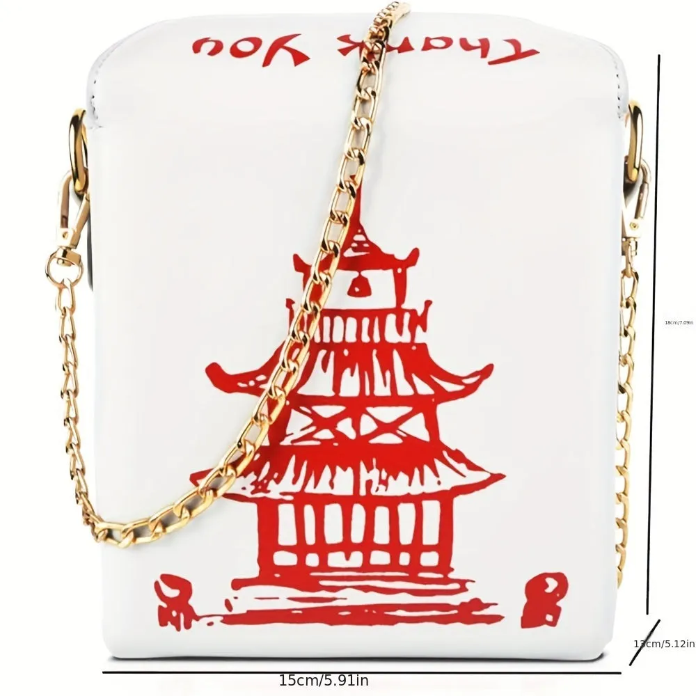 Fashionable Chinese Takeout Crossbody Bag