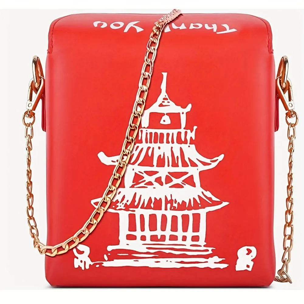 Fashionable Chinese Takeout Crossbody Bag