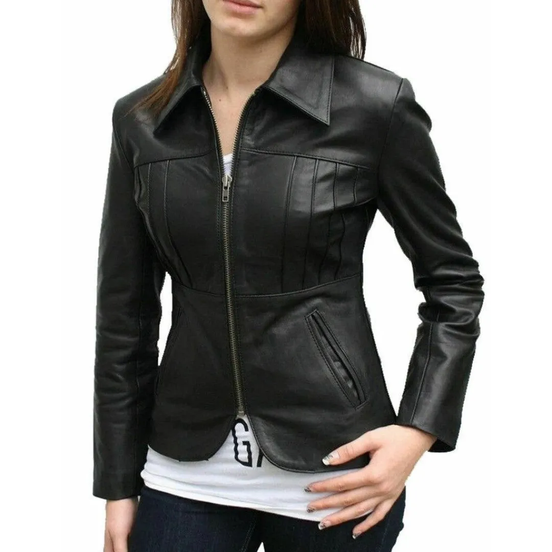 Fashionable Leather Shirts For Women