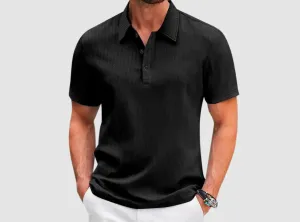 FitVille Men's Breathable Mesh Polo Shirt