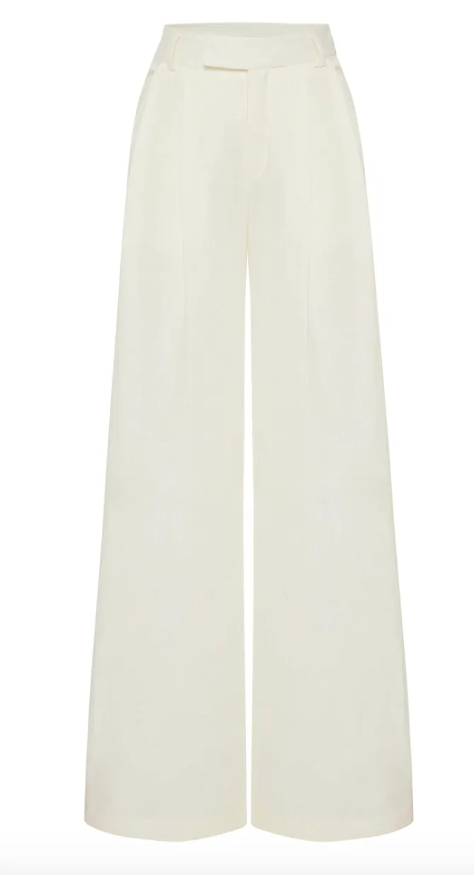 Galia Ecru Linen Pants