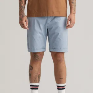 GANT Allister Regular Fit Sun-faded Shorts in Dove Blue