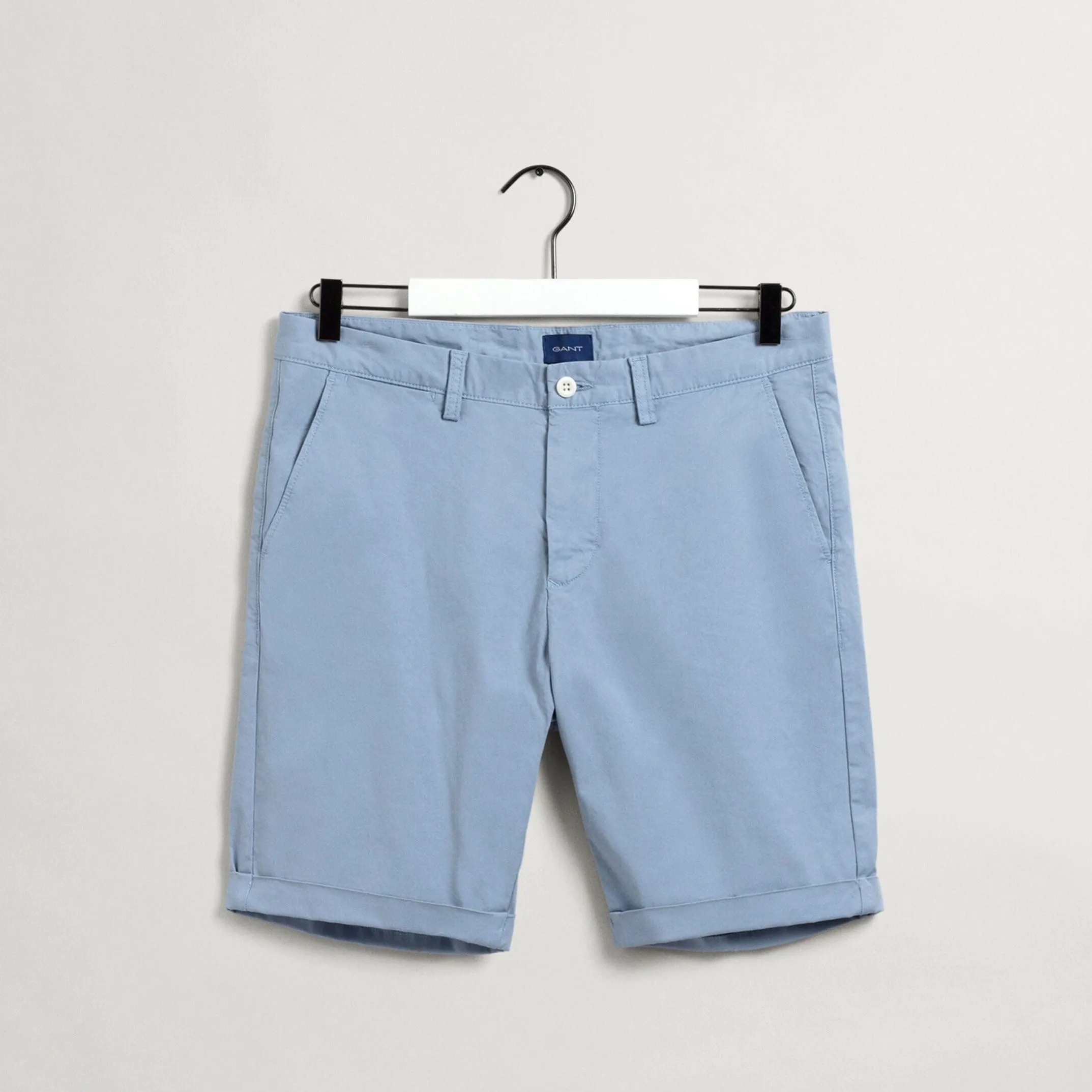 GANT Allister Regular Fit Sun-faded Shorts in Dove Blue