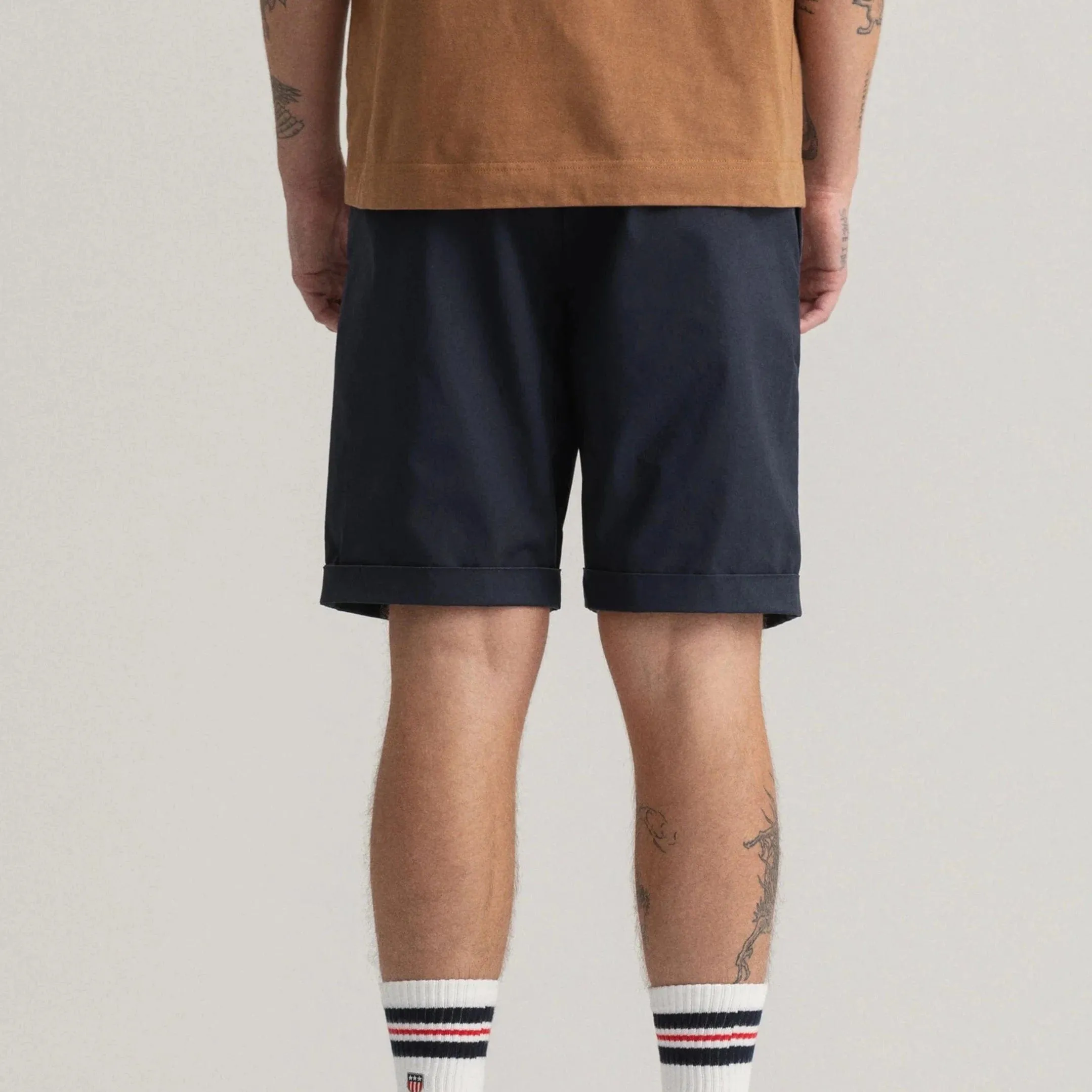 GANT Allister Regular Fit Sunfaded Shorts in Marine