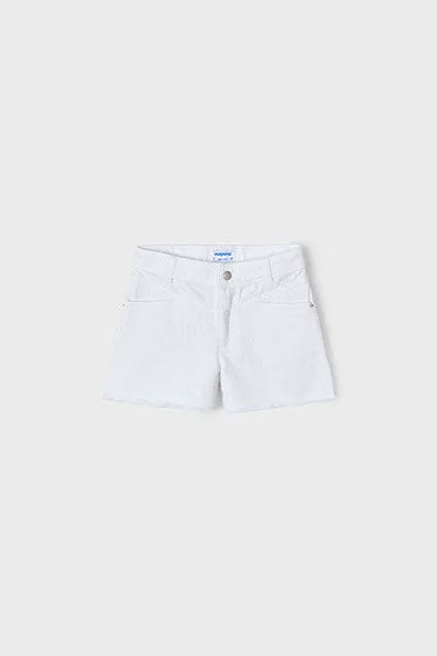 girls clip dot denim shorts