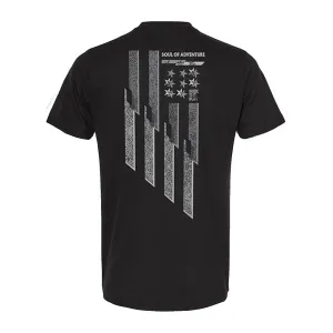 Graphic Tee | Angled Flag | Black Graphic Tee | Angled Flag | Black