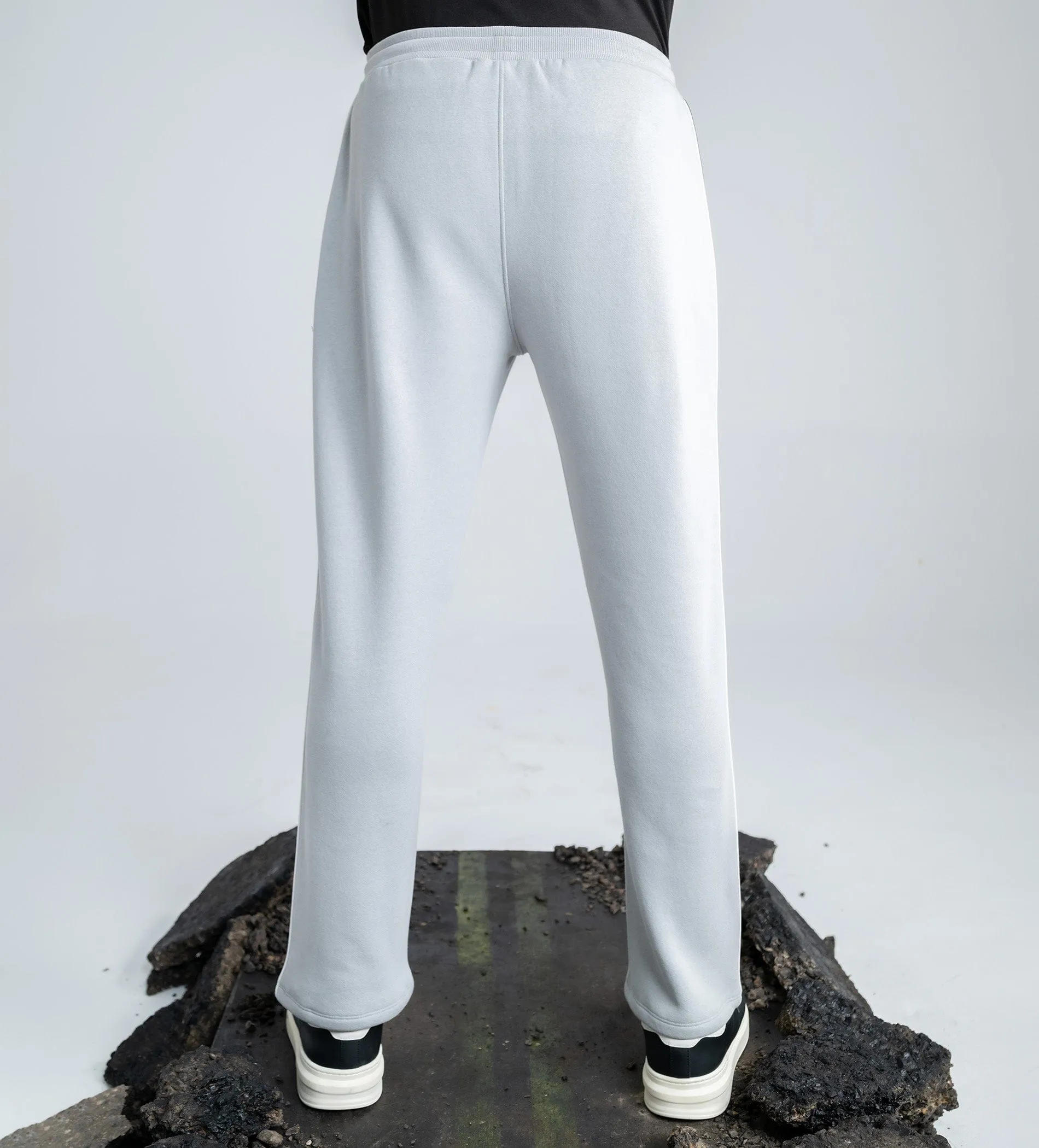 Grey fleece fusion trackpant