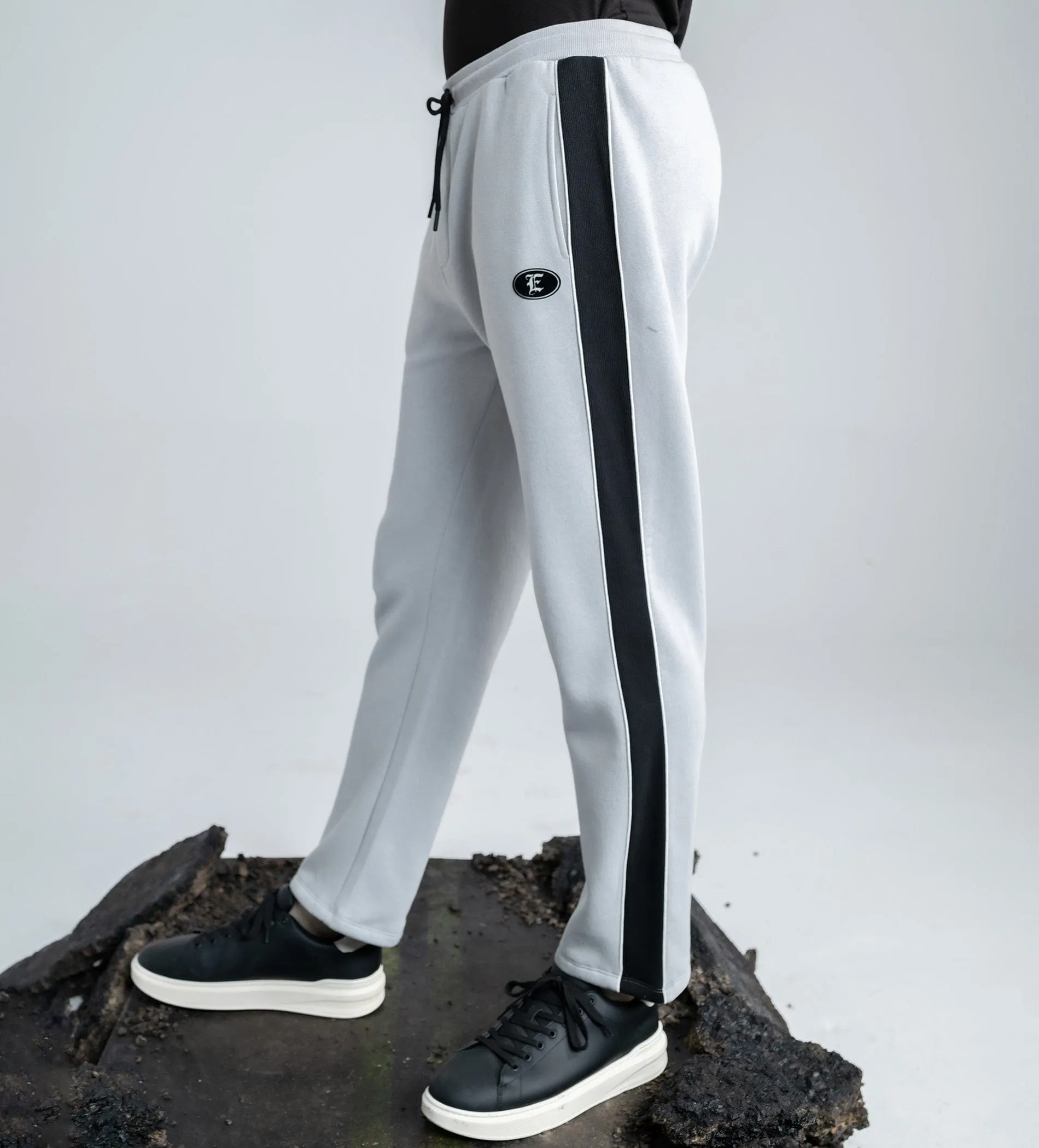 Grey fleece fusion trackpant