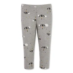 Grey Umbrella Girls Leggings