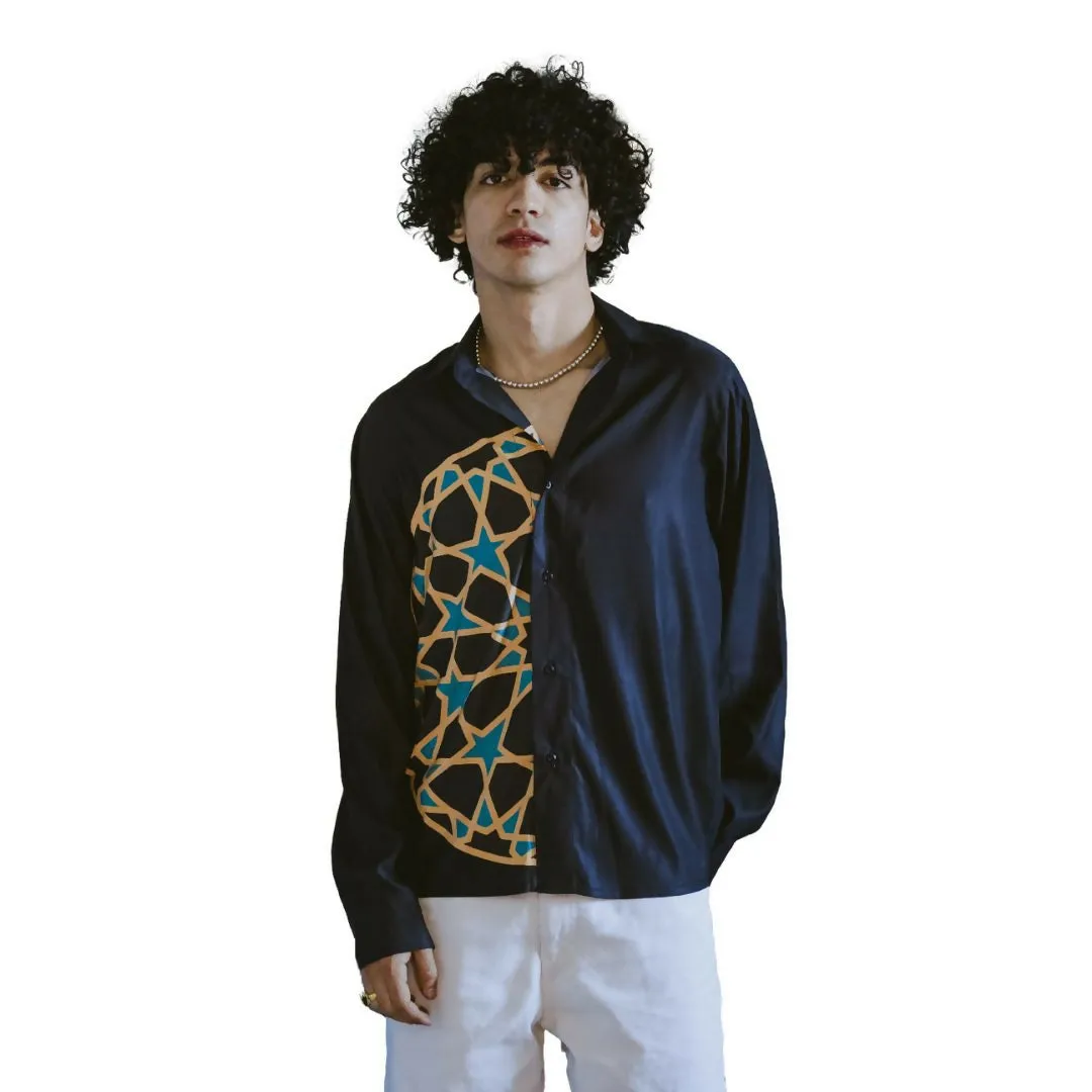 Half Circle Mosaic Moroccan Shirt