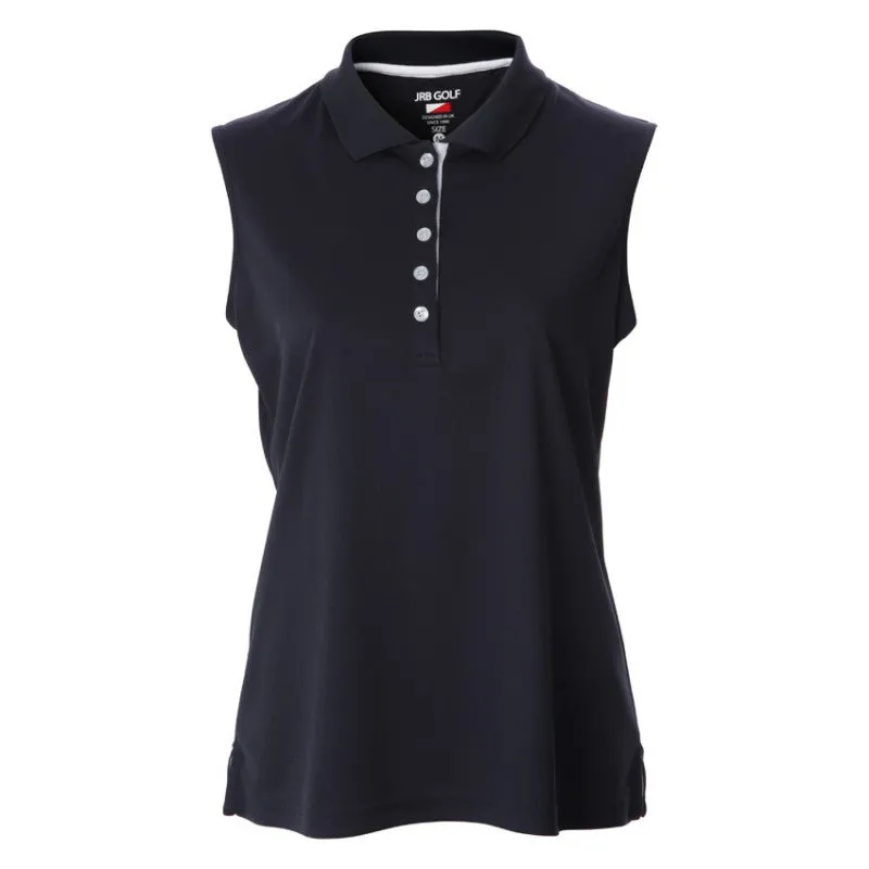 JRB Ladies Collection Golf Pique Polo - Black