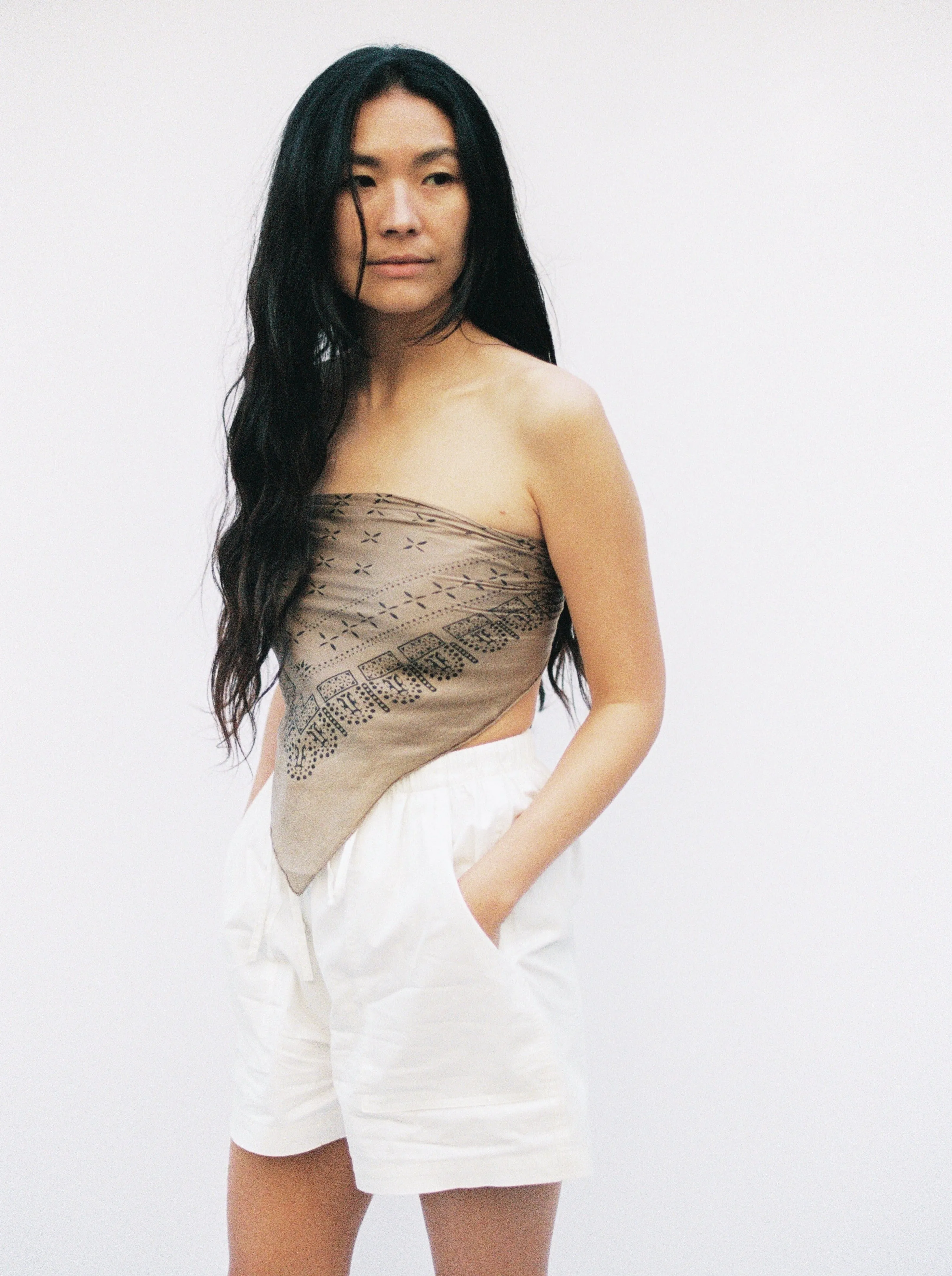 Juno Short, Organic Cotton Poplin, Natural