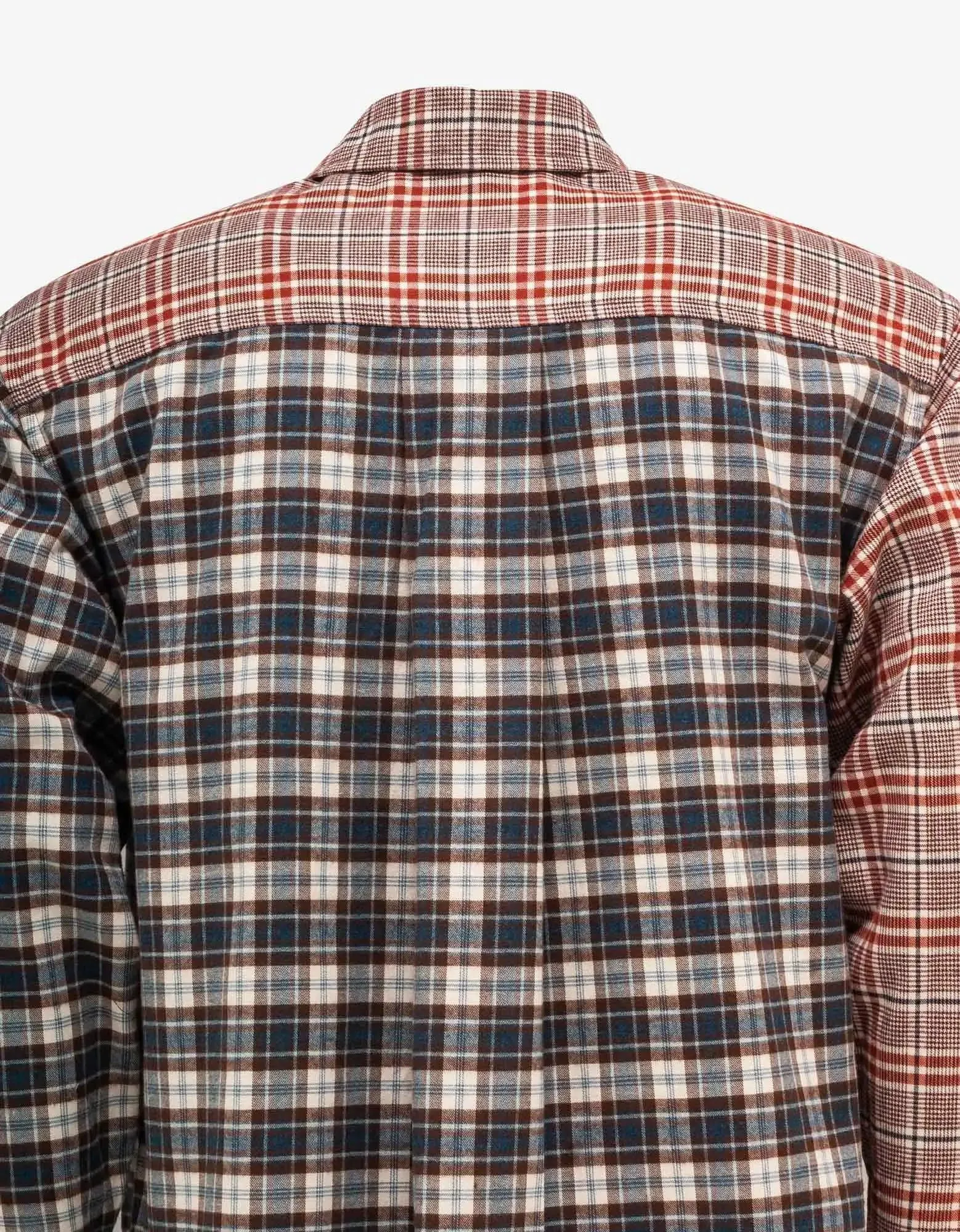 Kenzo Bordeaux Checked Oversized Shirt