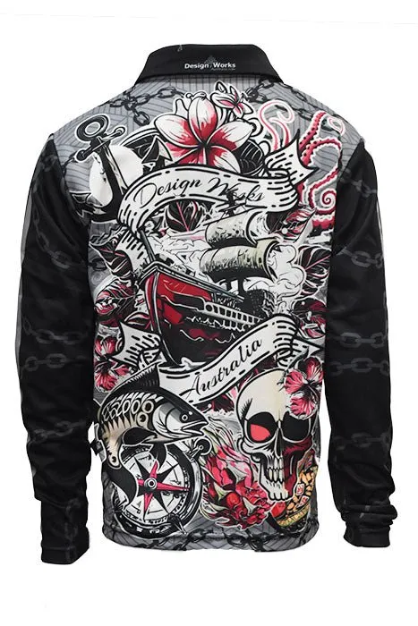 Kids Sunsmart Fishing Shirts - Tattoo