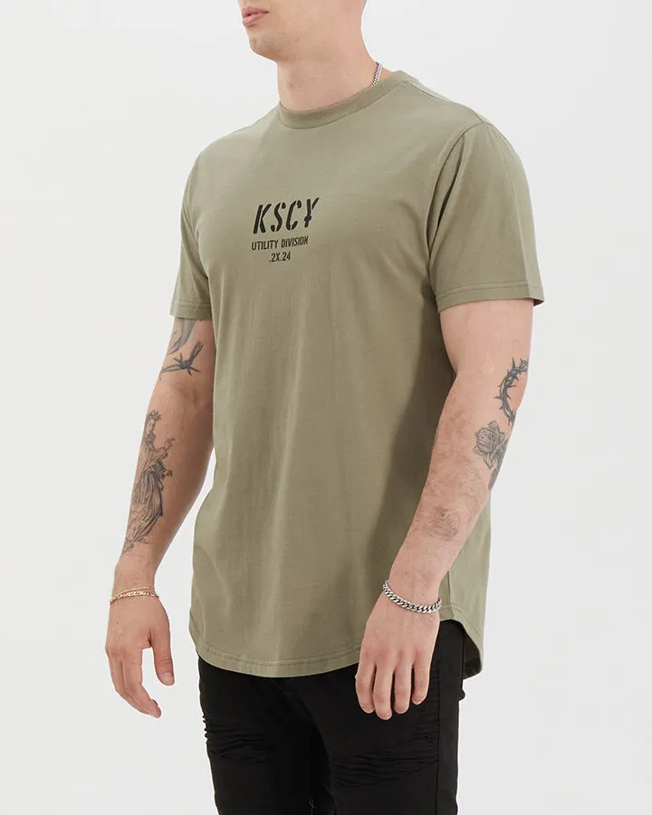 Kiss Chacey Amery Tee - Khaki/Black