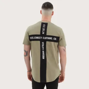Kiss Chacey Amery Tee - Khaki/Black