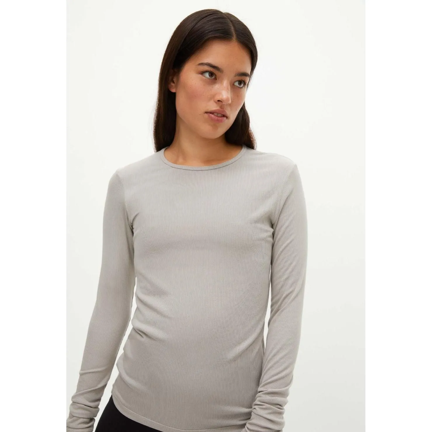 Light Rib Long Sleeve, Drizzle
