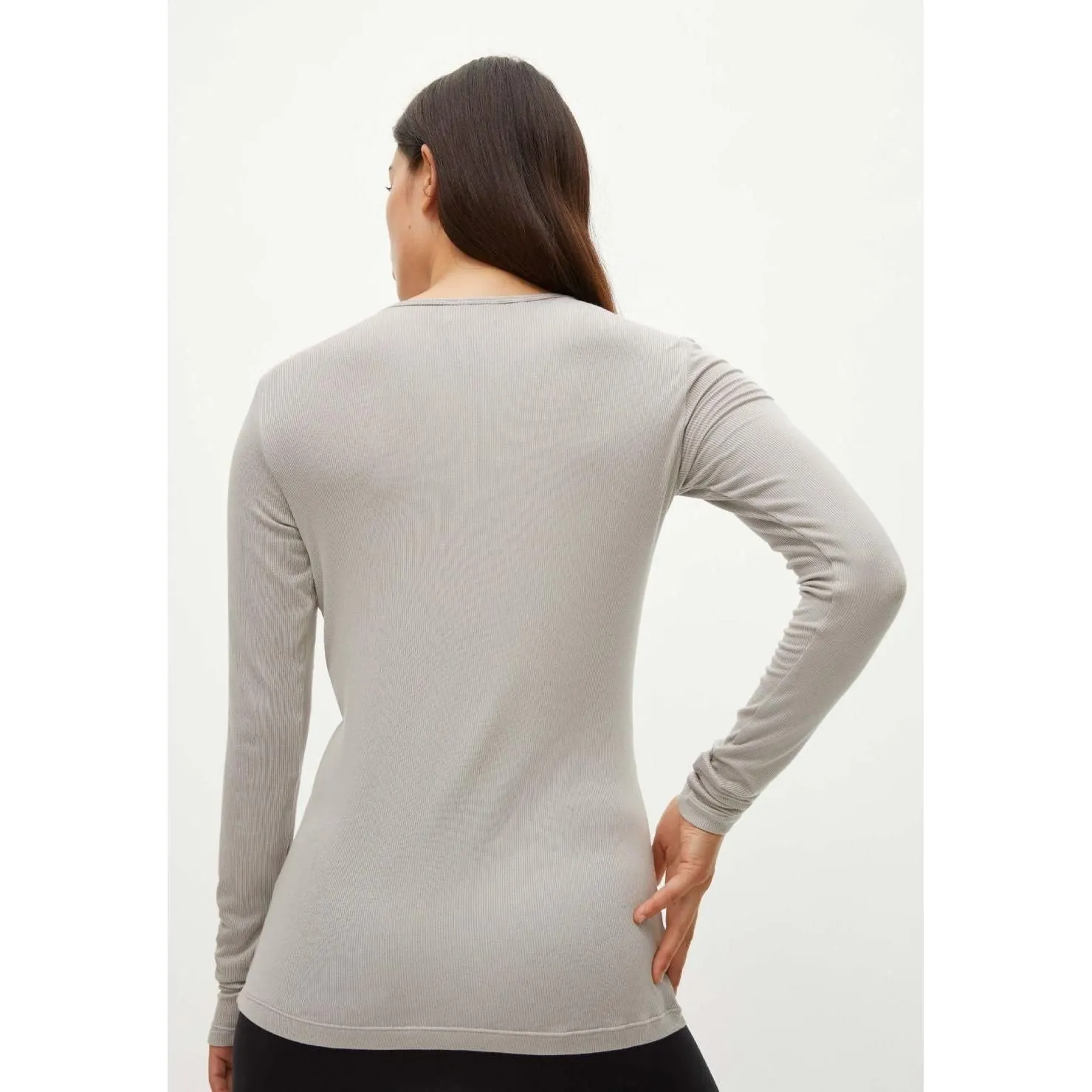 Light Rib Long Sleeve, Drizzle