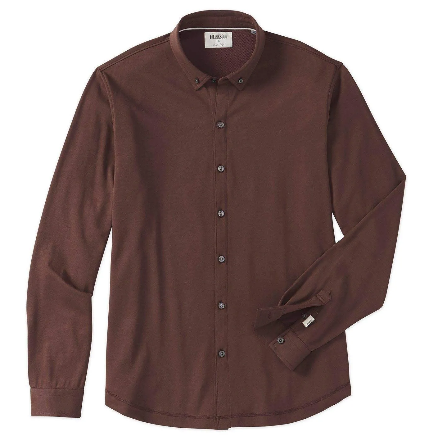 Link Soul Men's Sustainably-Minded Knit Long Sleeve Shirt