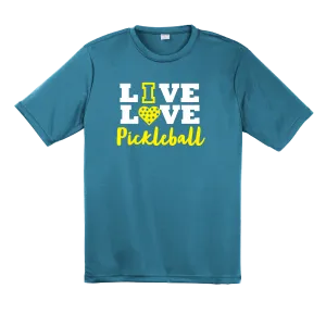 Live Love Pickleball | Men's Short Sleeve Athletic Shirt | 100% Polyester