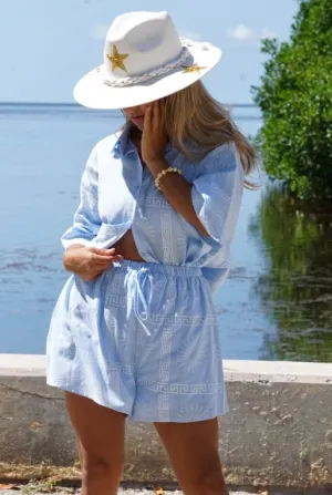 <p>Sun Greek Linen Shorts Set ( Colors)</p>