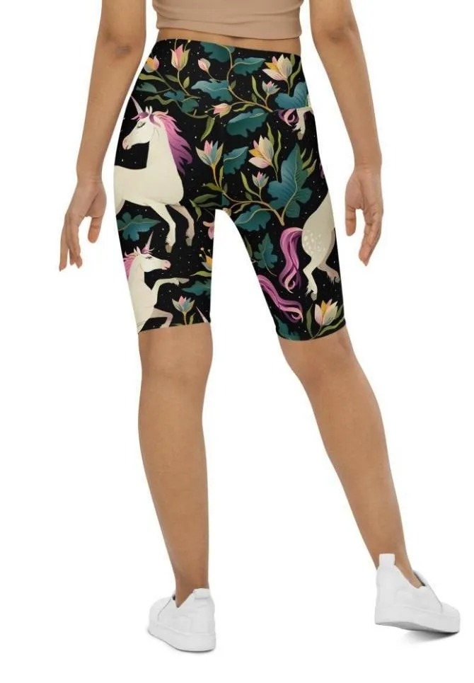 Magical Unicorn Biker Shorts