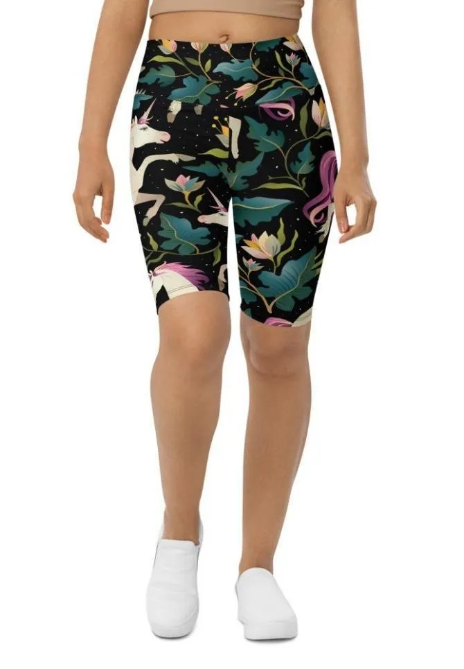 Magical Unicorn Biker Shorts